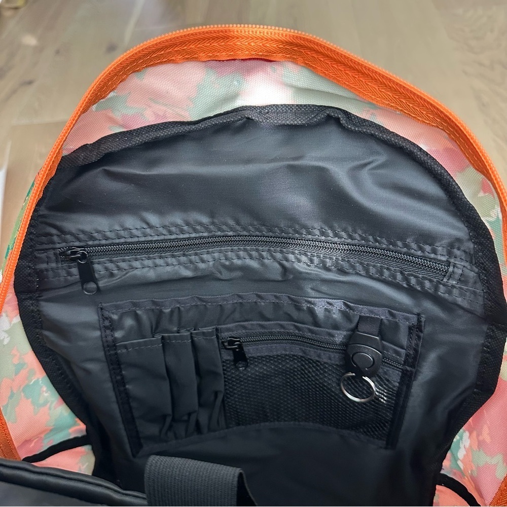 New Balance X Cross Country Backpack Outdoors Hiking Travel Orange Camo NBXC - Picture 13 of 14